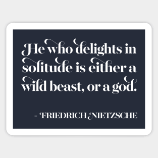 Friedrich Nietzsche Philosophy Quote Sticker